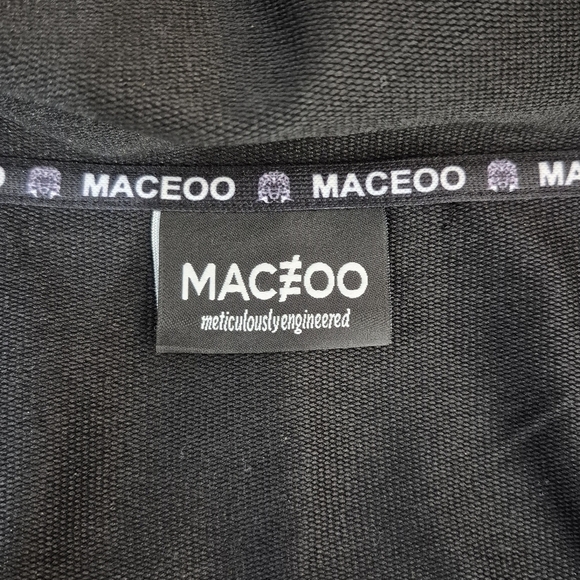 Maceoo Men's Skull Sportcoat Open Front Double Layered Hooded Cardigan - Size M* - Picture 13 of 16